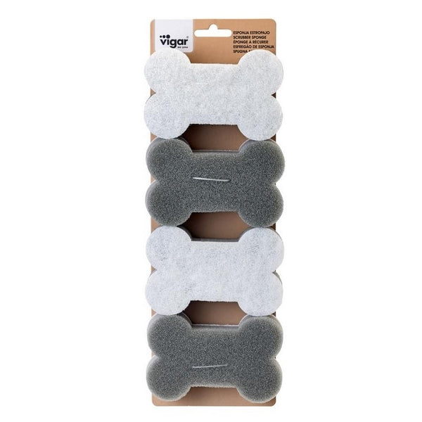 Vigar Pets Club Dog Bowl Scrubber Sponge - 4 Pack