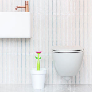 Vigar Flower Power White 3L Bathroom Bin
