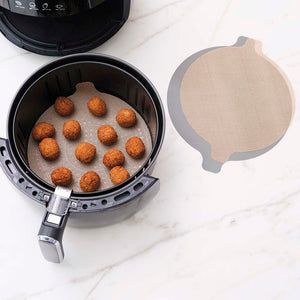 NoStik Silicone Fibreglass Air Fryer Liner Set of 2 Round