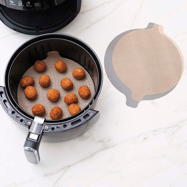 NoStik Silicone Fibreglass Air Fryer Liner Set of 2 Round