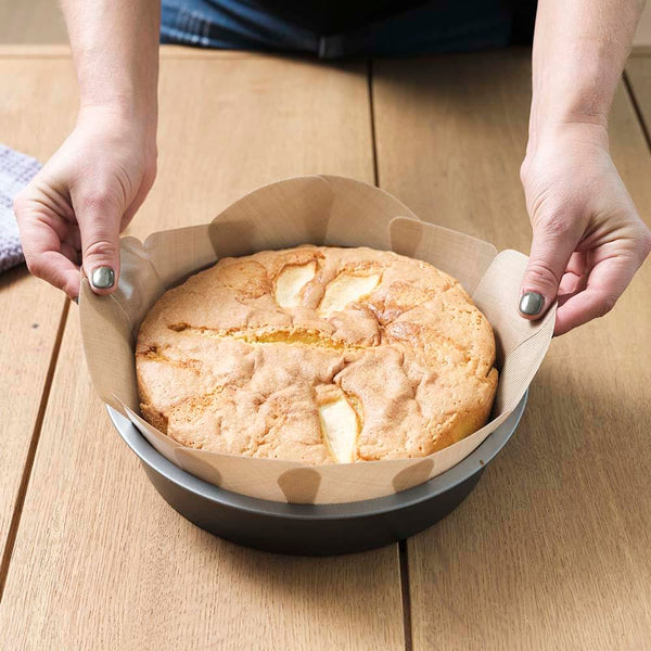 NoStik Silicone Fibreglass Cake Tin Liner Round