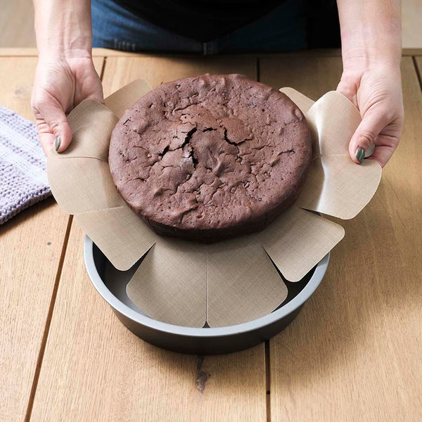 NoStik Silicone Fibreglass Cake Tin Liner Round