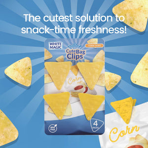 Cute Bag Clips 4 Pack - Corn Chips