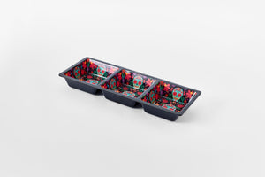 3 Section Taco Topping Tray Day of the Dead Edition