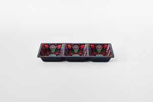 3 Section Taco Topping Tray Day of the Dead Edition