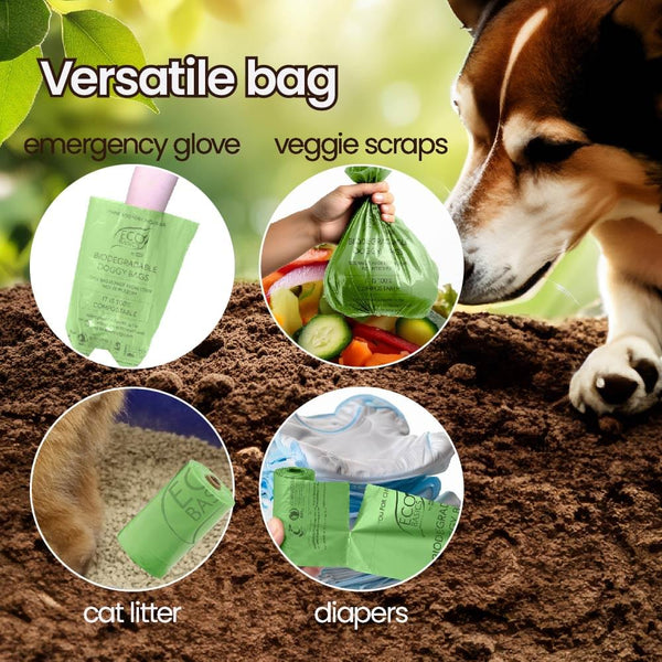 Eco Basics Biodegradable Doggy Bags 2 Rolls, 30 Bags