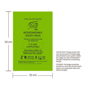Eco Basics Biodegradable Doggy Bags 2 Rolls, 30 Bags