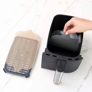 NoStik Silicone Fibreglass Dual Basket Air Fryer Liner Set of 4