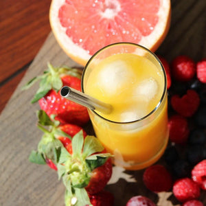 Eco Basics Stainless Steel Straw & Cleaner - 8mm