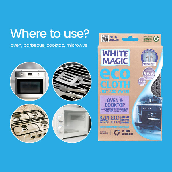 Eco Cloth Oven & Cooktop - With Bonus Glass/Window Cloth