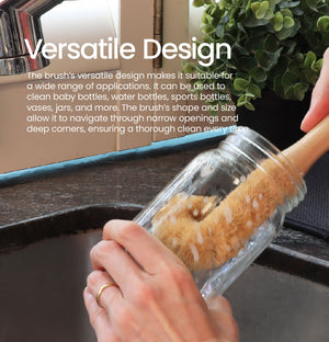 Eco Basics Plastic-Free Kitchen Cleaning Brush Set of 5