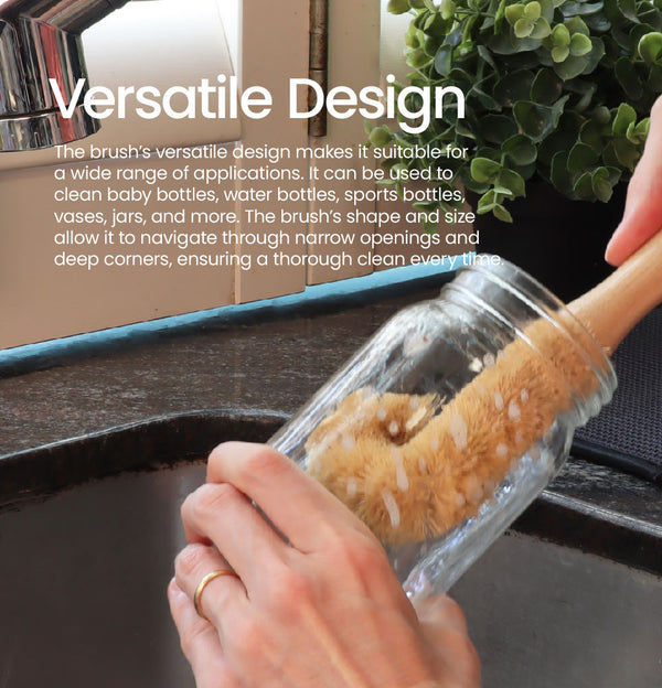 Eco Basics Plastic-Free Kitchen Cleaning Brush Set of 5