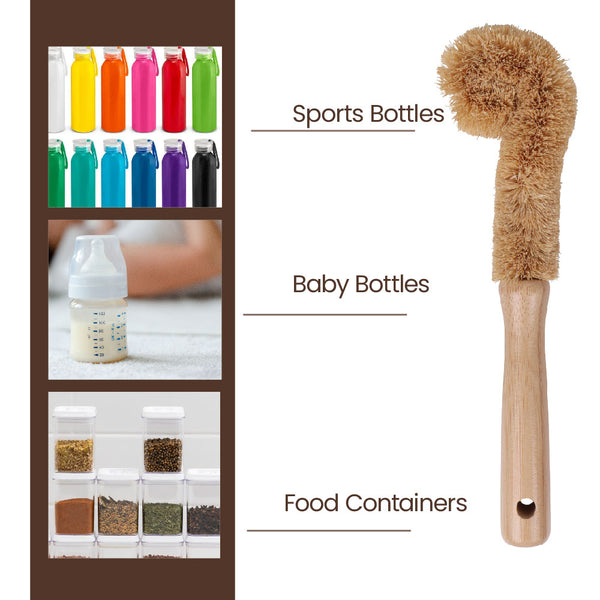 Eco Basics Plastic-Free Kitchen Cleaning Brush Set of 5