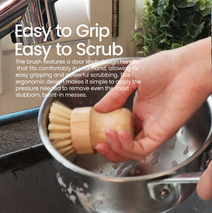 Eco Basics Plastic-Free Kitchen Cleaning Brush Set of 5