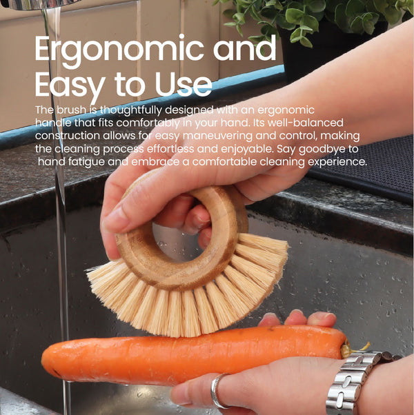 Eco Basics Plastic-Free Kitchen Cleaning Brush Set of 5