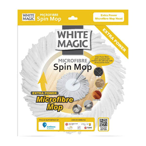 White Magic Extra Power Microfibre Mop Head