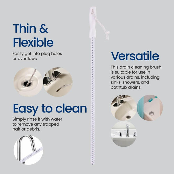 Hair Catching Drain Cleaning Brush made in USA
