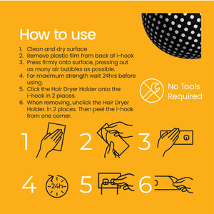 i-hook Hair Dryer Holder