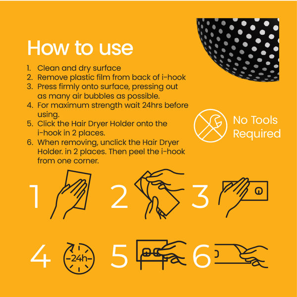 i-hook Hair Dryer Holder