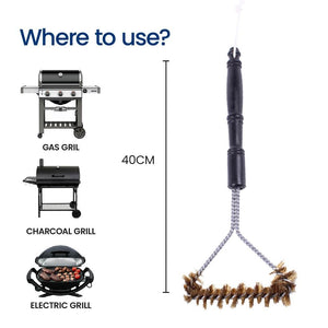 Medium Brass Spiral BBQ Brush
