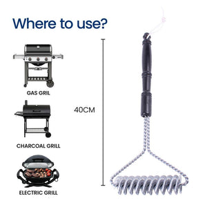 Medium Double Helix Barbecue Brush
