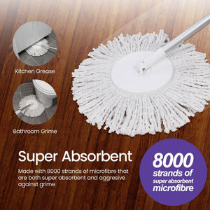 White Magic Microfibre Mop Head