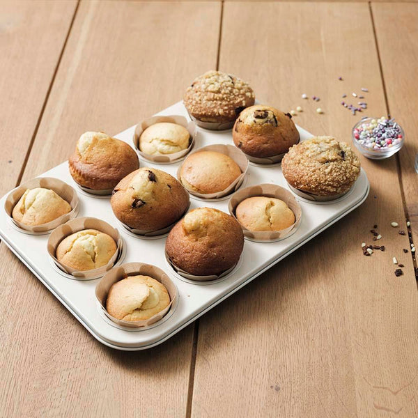 NoStik Silicone Fibreglass Muffin Liner Set of 12