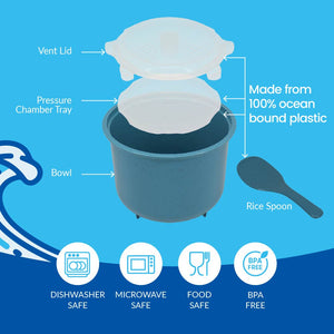 Ocean Microwave Rice Steamer