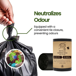 Eco Basics Recycled Garbage Bags, Small, 12L, 45 Bags