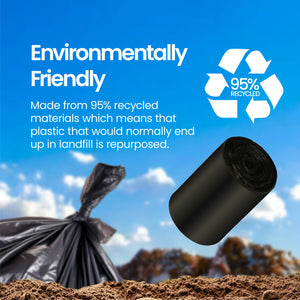 Eco Basics Recycled Garbage Bags, Large, 50L, 20 Bags