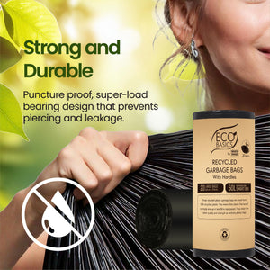 Eco Basics Recycled Garbage Bags, Large, 50L, 20 Bags
