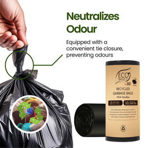 Eco Basics Recycled Garbage Bags, Large, 50L, 20 Bags