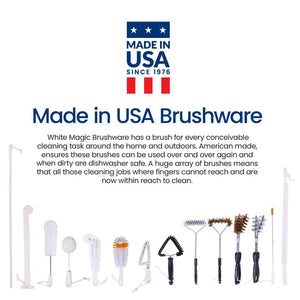 Short V-Shaped Brass Spiral Barbecue Brush