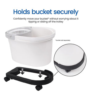 White Magic Spin Mop Trolley
