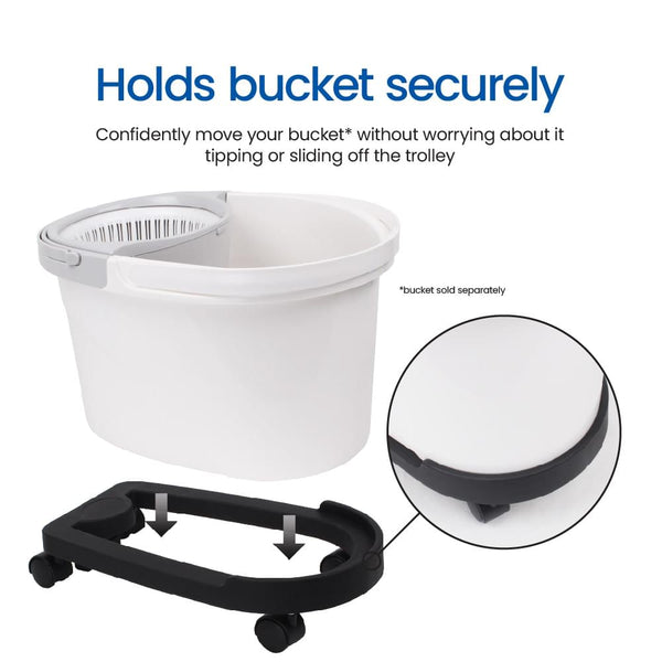 White Magic Spin Mop Trolley