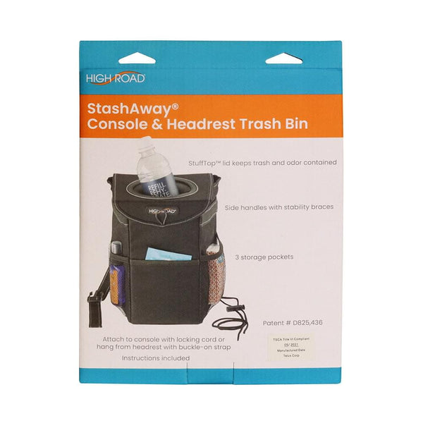 StashAway™ Console & Headrest Trash Bin