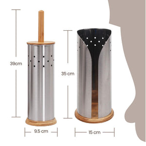 Eco Basics Toilet Set & Roll Holder