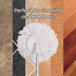 White Magic Turbo Spin Mop Hand Press