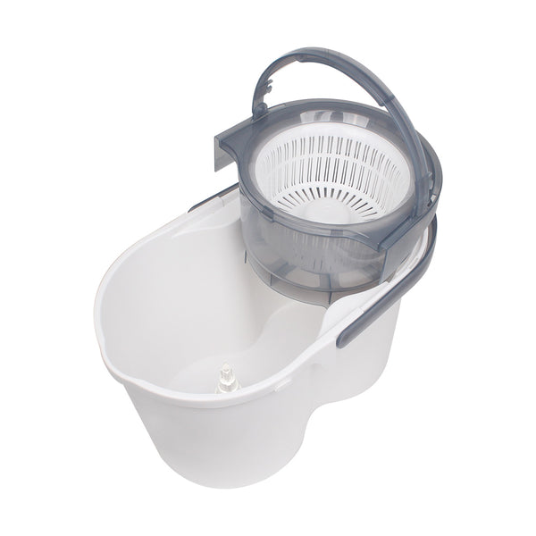 White Magic Turbo Spin Mop Hand Press