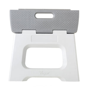 Compact Grey Foldable 23cm Stool