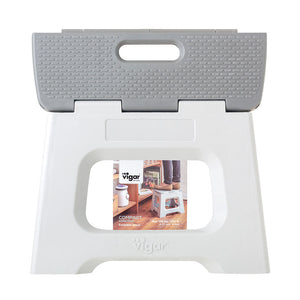 Compact Grey Foldable 23cm Stool