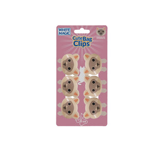 White Magic Cute Bag Clips-Burmese Cat 6 Pack