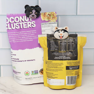 White Magic Cute Bag Clips-Border Collie Dog 6 Pack