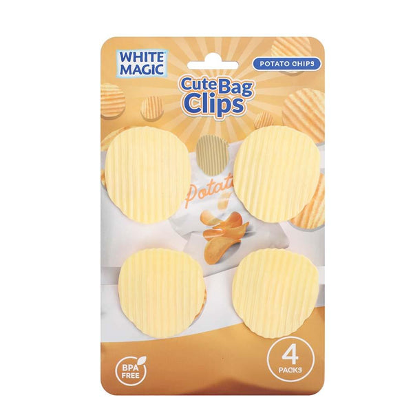 Cute Bag Clips 4 Pack - Potato Chips