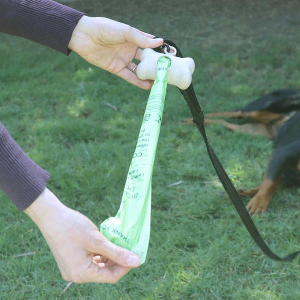 Eco Basics 100% Compostable Doggy Bags 8 Rolls, 120 Bags