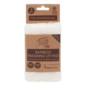 Eco Basics Bamboo Washing Up Pad 2 Pack