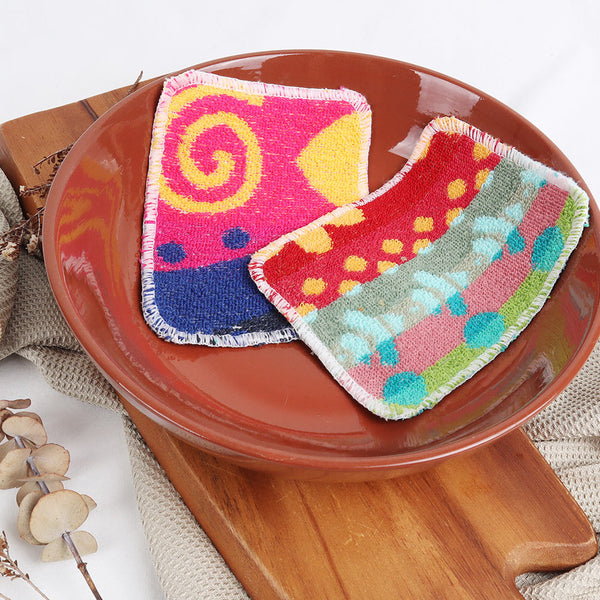 Eco Basics Cotton Flat Flat Pot Scrubber - 2 Pack