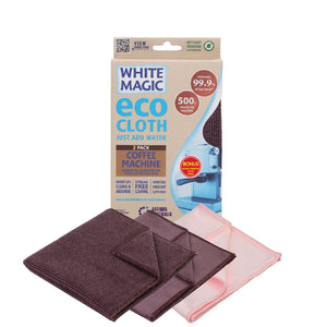 Eco Cloth Coffee Machine 2 Pack - With Bonus Glass/Window Cloth
