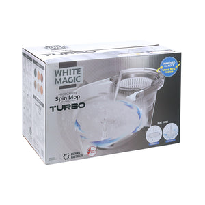 White Magic Turbo Spin Mop Hand Press
