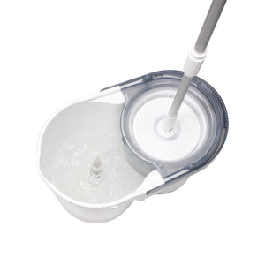 White Magic Turbo Spin Mop Hand Press